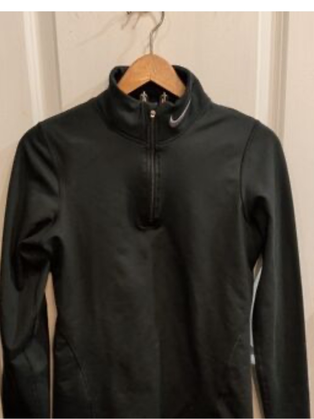 Nike FIT 1/4 Zip Front mock neck pullover S 4-6